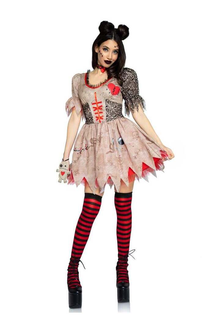 Leg Avenue Deadly Voodoo Doll Costume in Brown 3