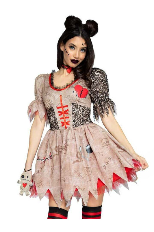 Leg Avenue Deadly Voodoo Doll Costume in Brown 