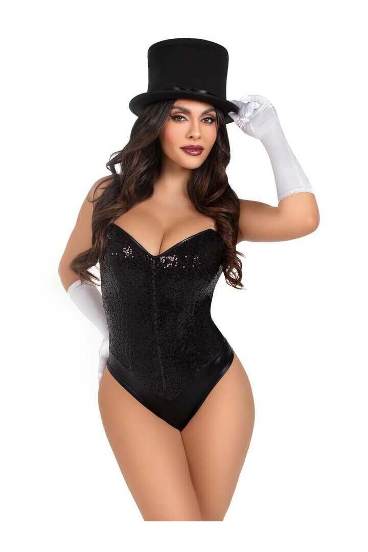 Leg Avenue Deluxe Foldable Top Hat Black in One Size 3