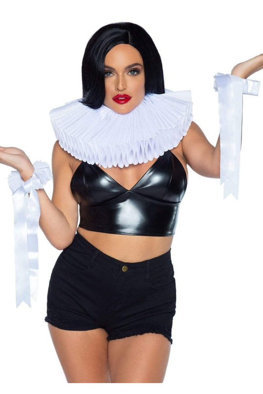 Leg Avenue Deluxe Ruffle Collar and Wrist Cuffs in One Size  1