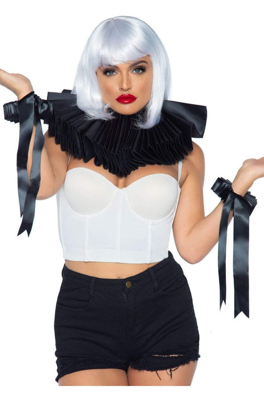 Leg Avenue Deluxe Ruffle Collar and Wrist Cuffs in One Size 