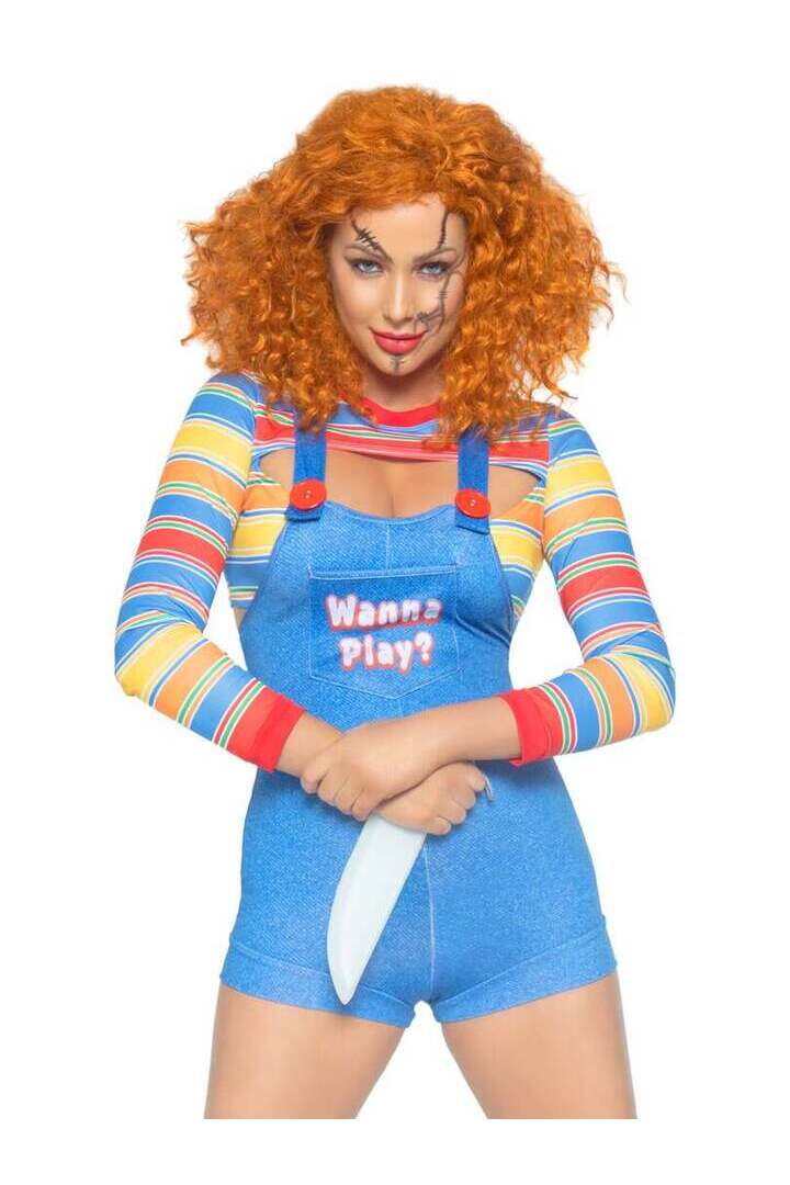 Leg Avenue Demon Doll Killer Costume in Blue 2