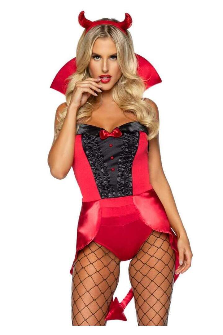 Leg Avenue Devilish Darling Devil Costume in Red 2