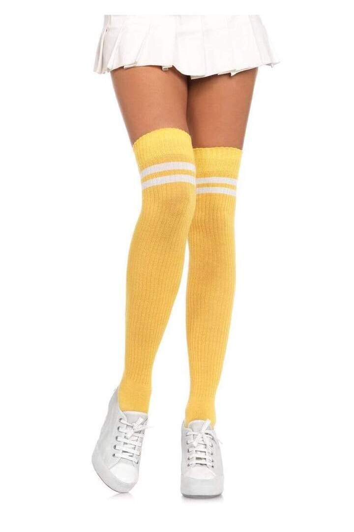 Leg Avenue Dina Athletic Thigh High Stockings in One Size 5