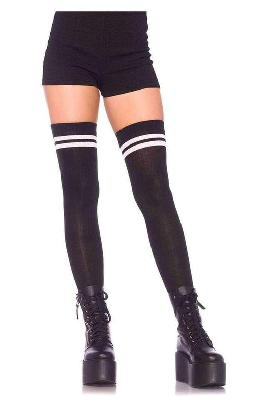 Leg Avenue Dina Athletic Thigh High Stockings in One Size 