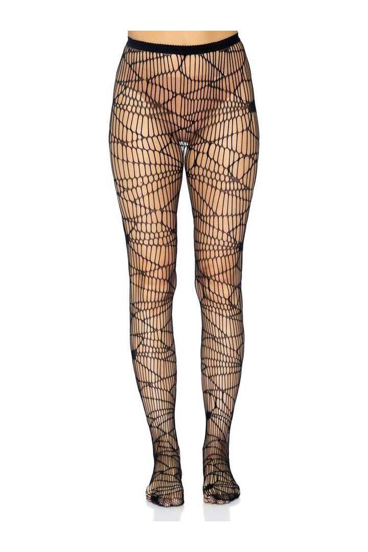 Leg Avenue Distressed Net Pantyhose in One Size 4