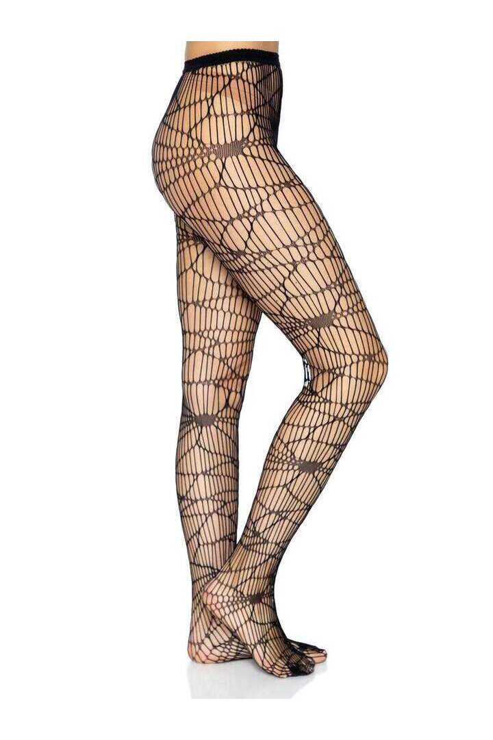Leg Avenue Distressed Net Pantyhose in One Size 5