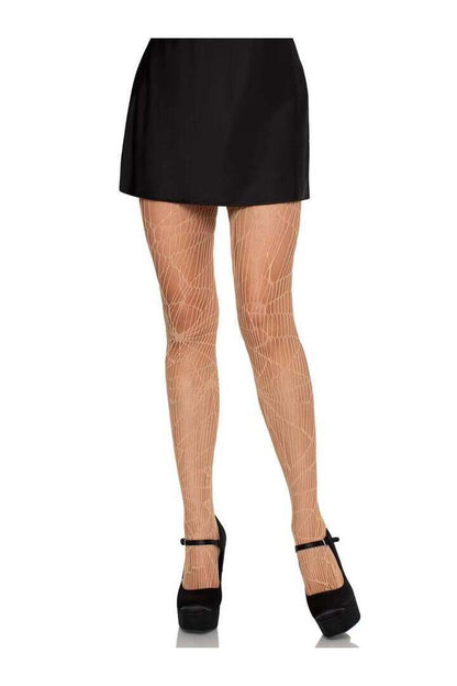 Leg Avenue Distressed Net Pantyhose in One Size 8