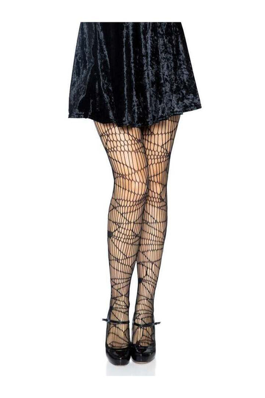 Leg Avenue Distressed Net Pantyhose in One Size 