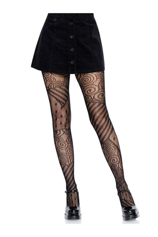 Leg Avenue Doll Net Tights Black in One Size 