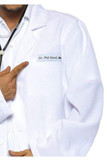 Leg Avenue Dr. Phil Good Doctor Costume Set White in One Size 3