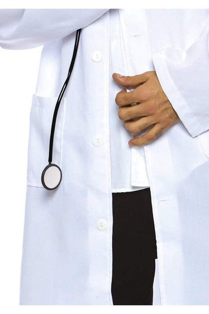 Leg Avenue Dr. Phil Good Doctor Costume Set White in One Size 4