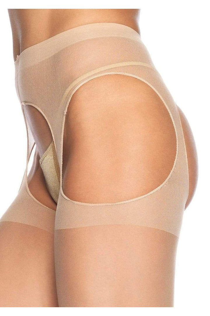 Leg Avenue Eden Sheer Suspender Pantyhose in One Size  6