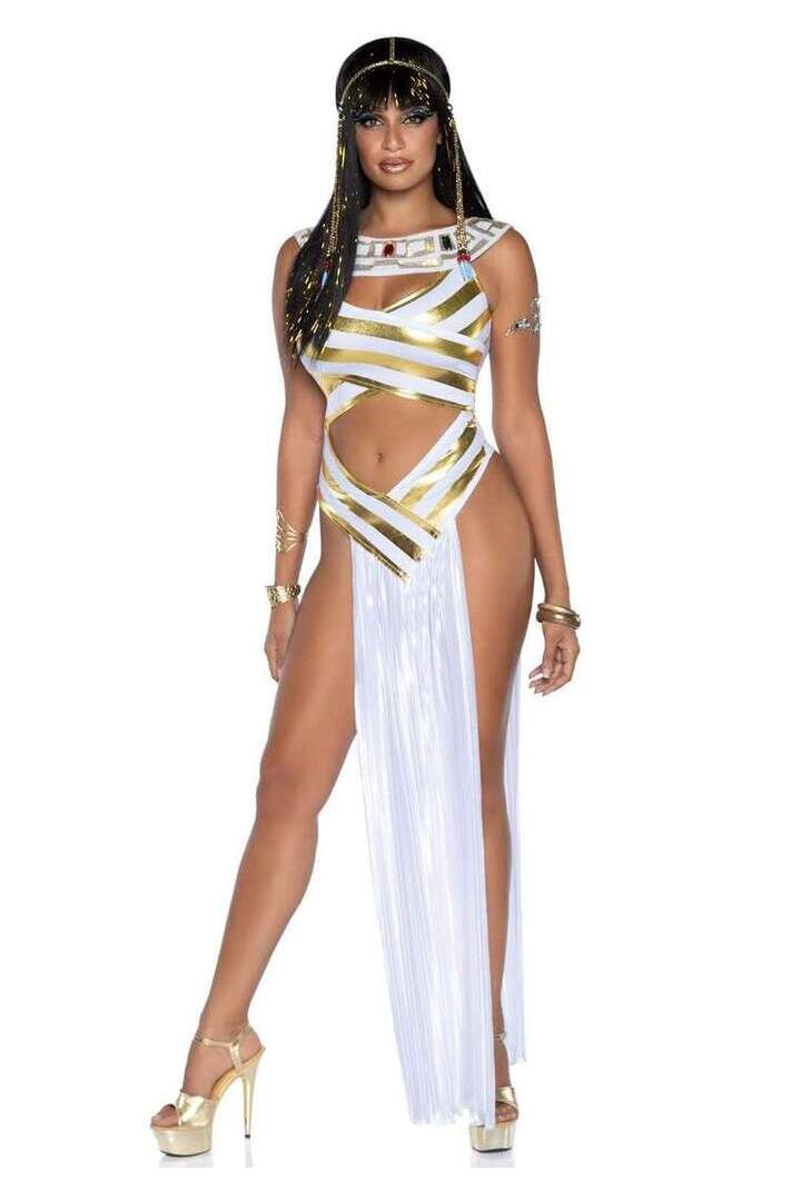 Leg Avenue Egyptian Goddess Cleopatra Costume in White 2