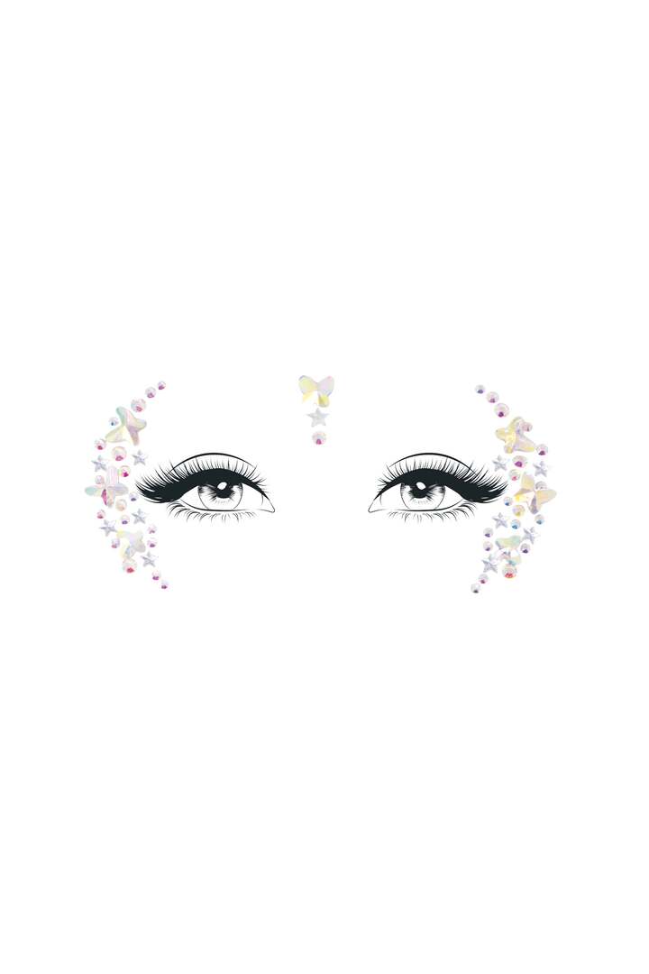 Leg Avenue Elera Face Jewels Sticker Clear in One Size 