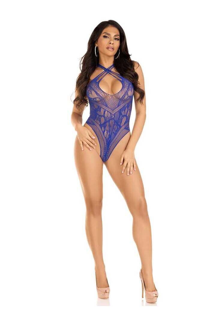 Leg Avenue Elevated Allure Lace Teddy in One Size 8