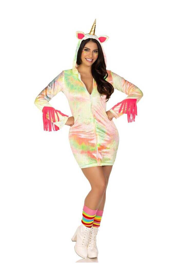 Leg Avenue Enchanted Unicorn Costume in Rainbow 3