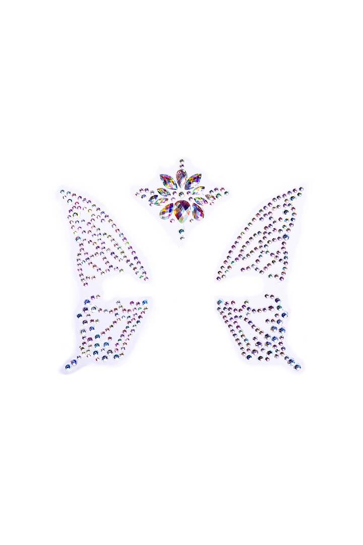 Leg Avenue Fairy Adhesive Face Jewels Sticker Clear in One Size 2