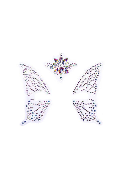 Leg Avenue Fairy Adhesive Face Jewels Sticker Clear in One Size 2