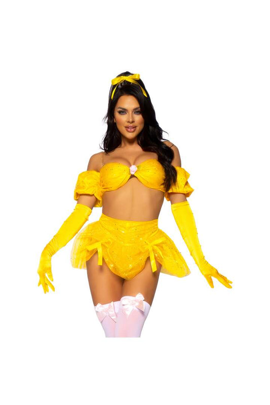 Leg Avenue Fairytale Beauty Costume Yellow 