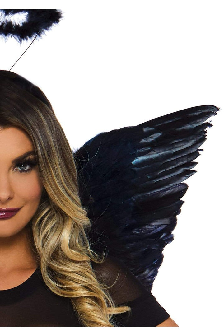 Leg Avenue Feather Angel Wings & Halo Accessory Kit in One Size  2