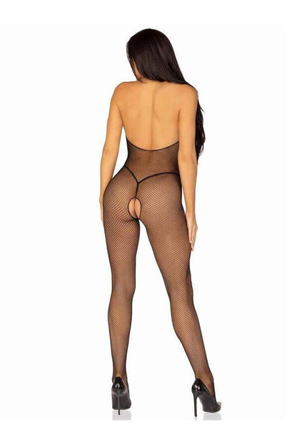 Leg Avenue Feel Me Cupless Bodystocking Black in One Size 4