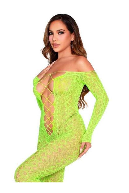 Leg Avenue Flawless Vibes Python Bodystocking in One Size 11