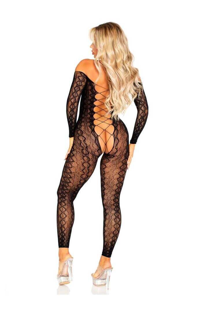 Leg Avenue Flawless Vibes Python Bodystocking in One Size 2