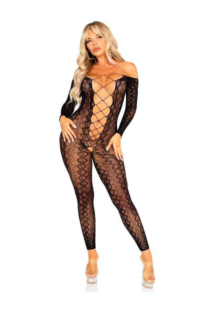 Leg Avenue Flawless Vibes Python Bodystocking in One Size 3