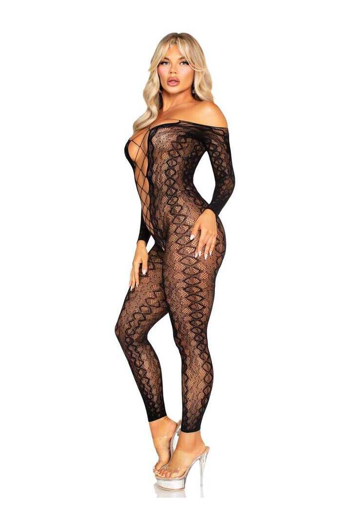 Leg Avenue Flawless Vibes Python Bodystocking in One Size 4
