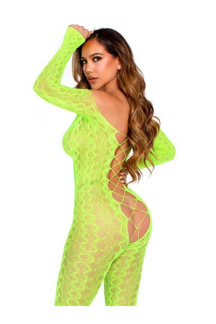 Leg Avenue Flawless Vibes Python Bodystocking in One Size 9