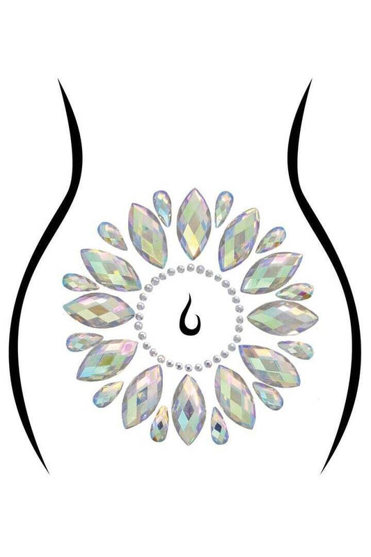 Leg Avenue Fleur Body Jewels Sticker Clear in One Size 