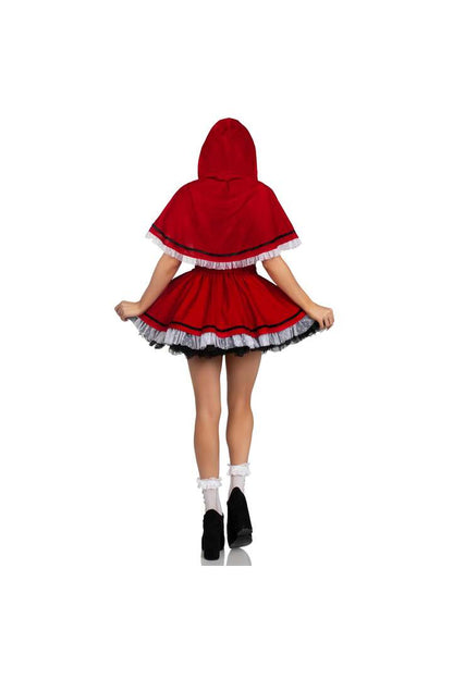 Leg Avenue Flirty Miss Red Riding Hood Costume Red 5