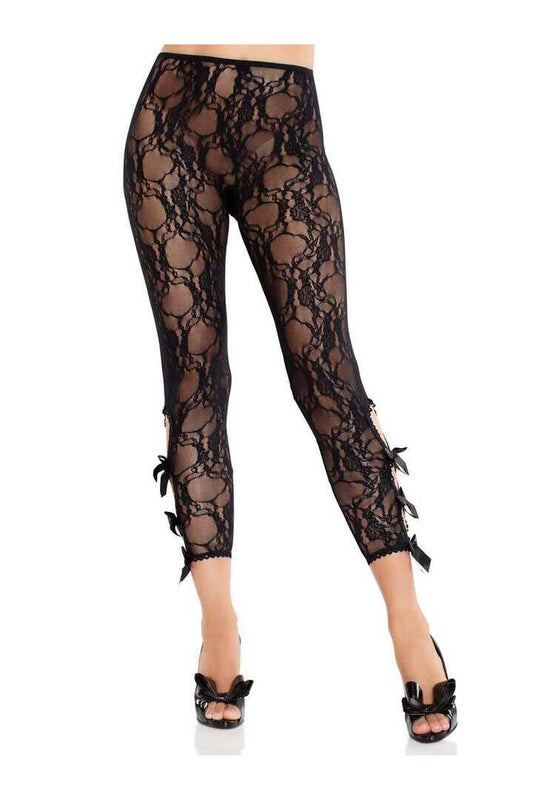 Leg Avenue Flora Capri Footless Capri Tights in One Size 