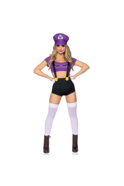 Leg Avenue Gamer Baddie Costume Black/Purple 4