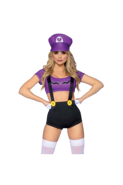 Leg Avenue Gamer Baddie Costume Black/Purple 