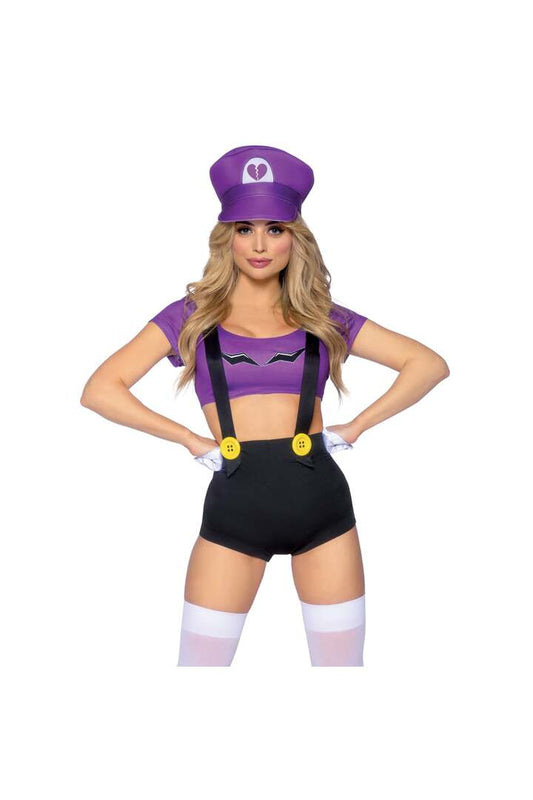 Leg Avenue Gamer Baddie Costume Black/Purple 