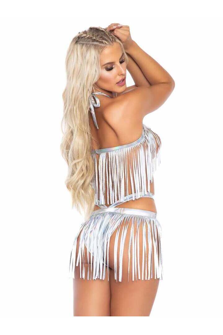 Leg Avenue Get Wild Fringe Bikini Set 6