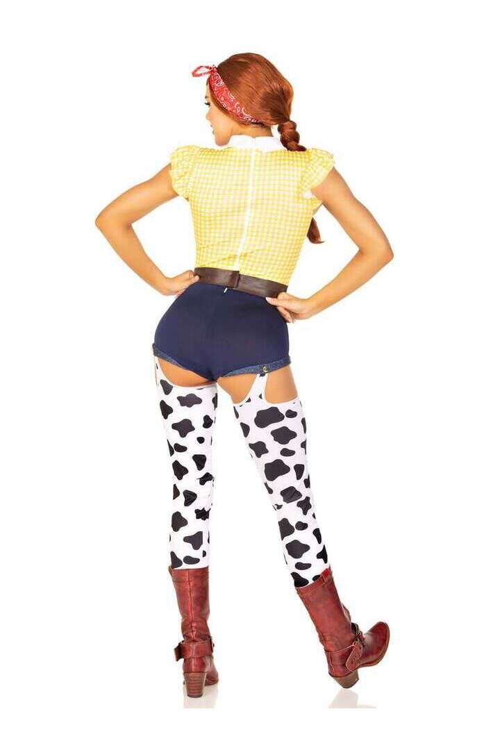 Leg Avenue Giddy Up Cowgirl Costume in Yellow 5
