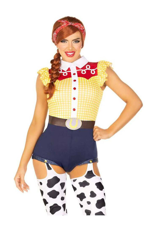 Leg Avenue Giddy Up Cowgirl Costume in Yellow 