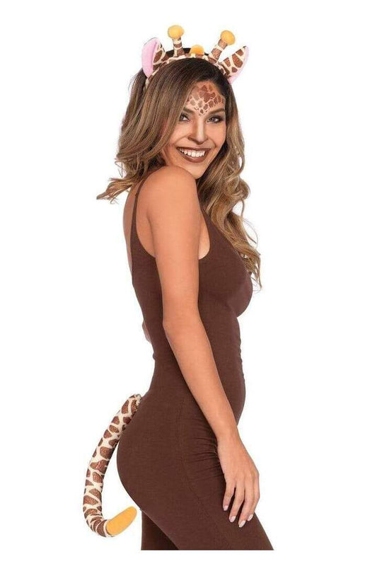 Leg Avenue Giraffe Animal Costume Kit Brown in One Size 