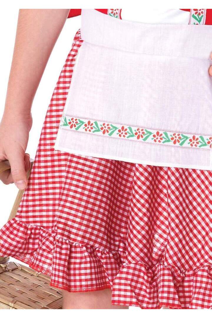 Leg Avenue Girl's Lil' Miss Red Riding Hood Costume in Red/White 3