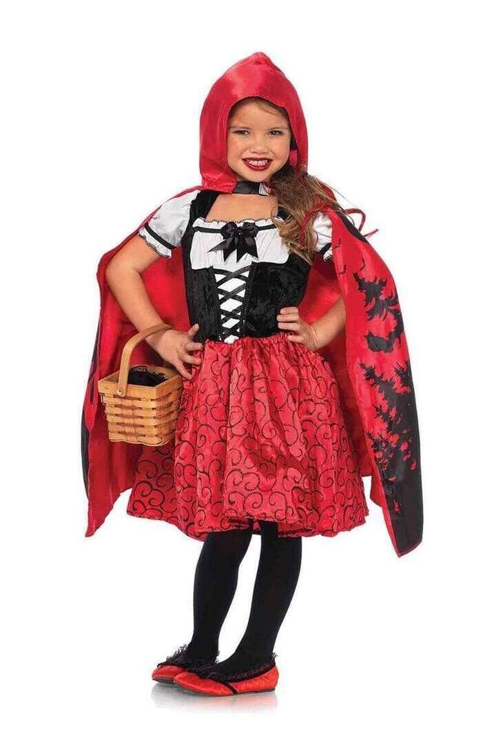 Leg Avenue Girl's Storybook Red Riding Hood Costume in Red/Black 3