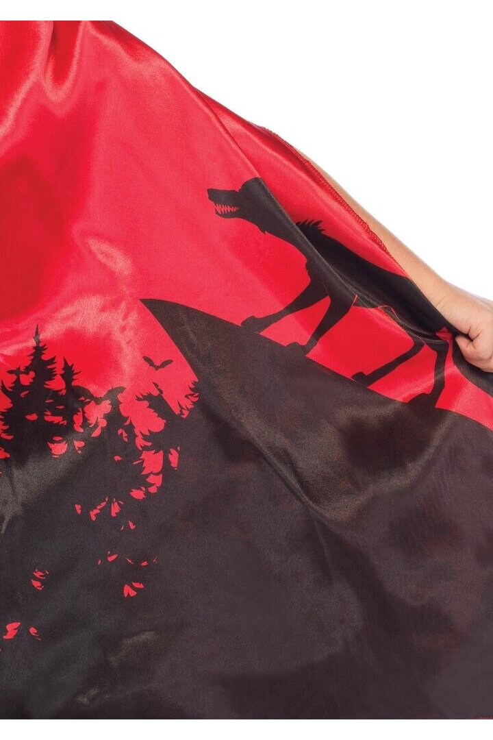 Leg Avenue Girl's Storybook Red Riding Hood Costume in Red/Black 6