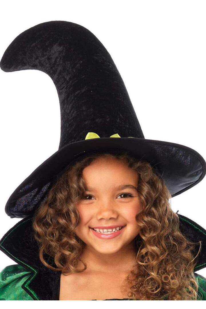 Leg Avenue Girl's Storybook Witch Costume in Black/Neon Green 3
