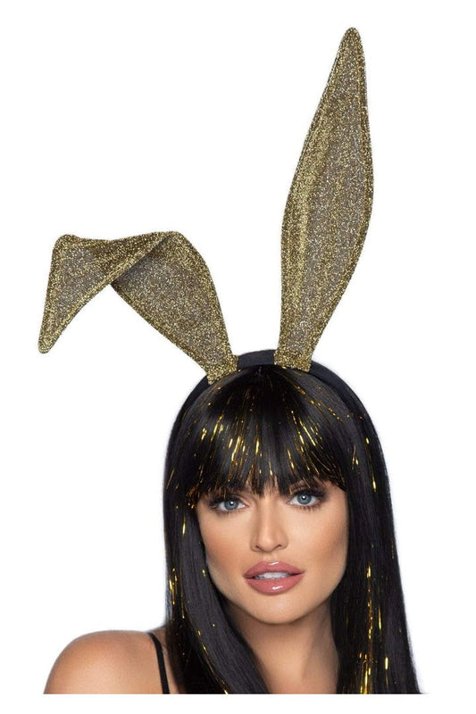 Leg Avenue Glitter Bunny Ear Headband in One Size 