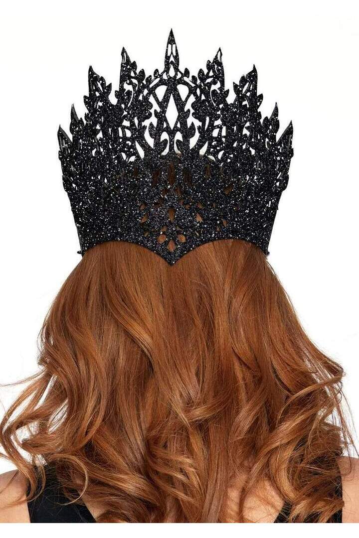 Leg Avenue Glitter Die Cut Royal Crown With Jewel Accent in One Size 2