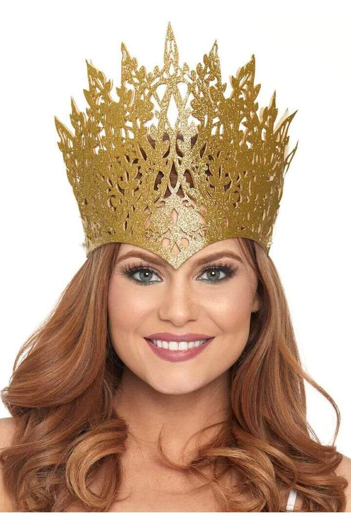 Leg Avenue Glitter Die Cut Royal Crown With Jewel Accent in One Size 4