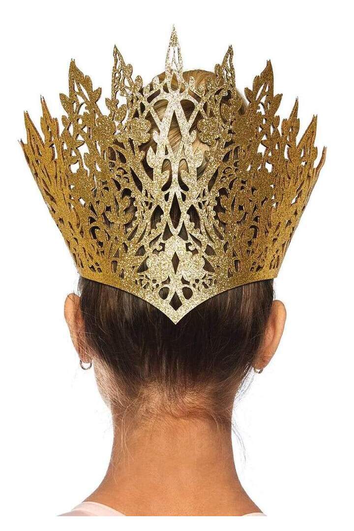 Leg Avenue Glitter Die Cut Royal Crown With Jewel Accent in One Size 5
