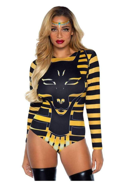 Leg Avenue Goddess Anubis Costume in Black/Gold 